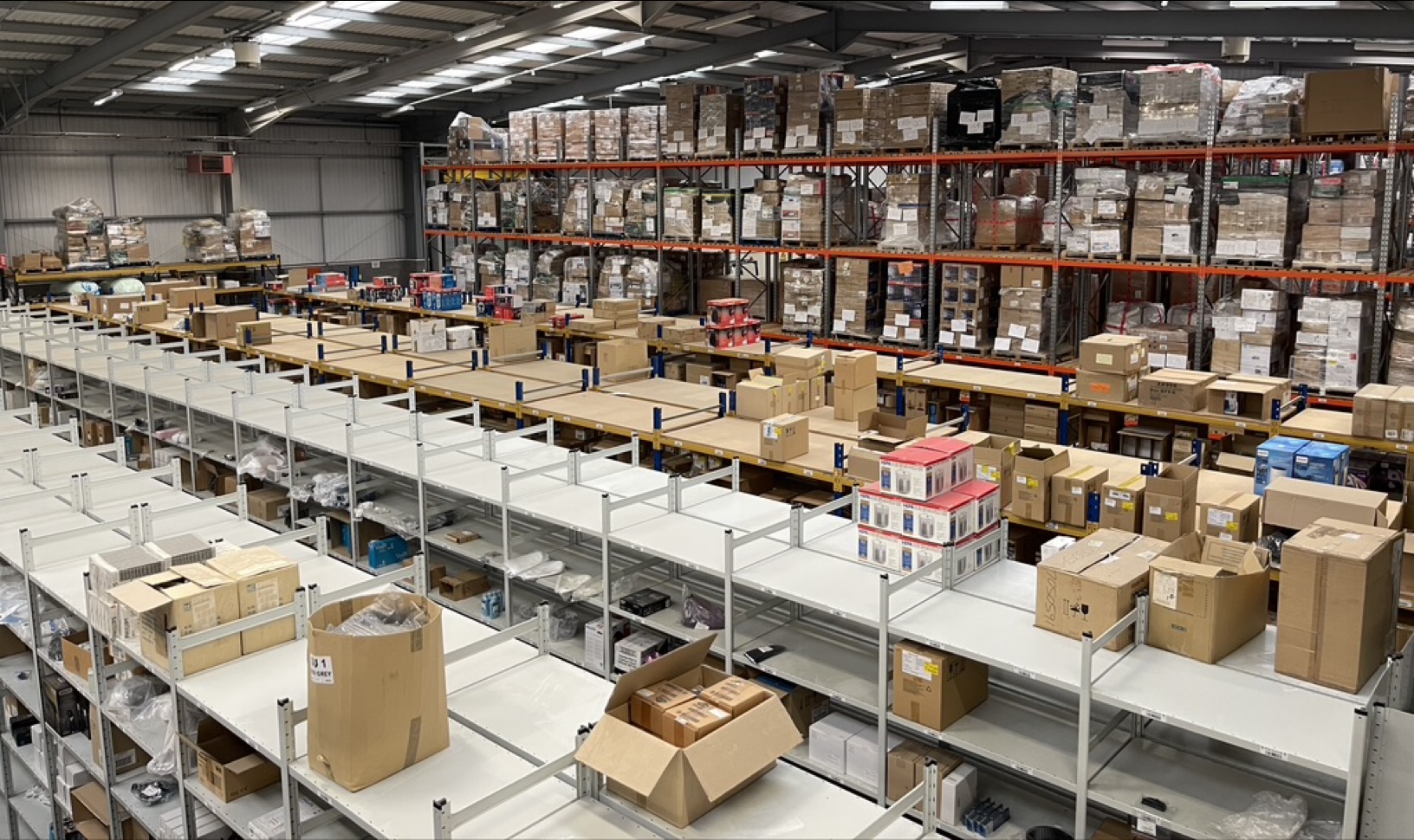 Olympic warehouse storage facility with extensive racking